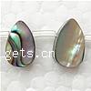 Abalone Shell Beads, Teardrop Inch 