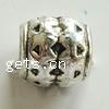 Zinc Alloy European Beads, Drum, plated lead & nickel free, 8mm Approx 4mm 