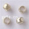 Brass Crimp Beads, Drum, plated, imported & smooth 2.0mm Approx 1mm 