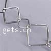 Handmade Brass Chain, plated, plating thickness more than 3μm & rhombus chain 