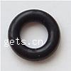 PVC Jump Ring, PVC Plastic, Donut black 