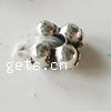 Zinc Alloy Spacer Beads, Flower, plated lead & nickel free, 4mm 