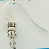 Iron Hook Earwire, with Zinc Alloy, Bowknot, plated nickel, lead & cadmium free 