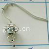 Iron Hook Earwire, with Zinc Alloy, plated nickel free 