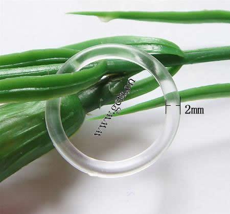 Джамп-кольцо ПВХ, PVC-пластик, Кольцевая форма, больше размеров для выбора, прозрачный кристалл, продается PC