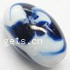 Handmade Lampwork Beads, Oval, 24x15mm, Sold by PC