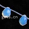 Sea Opal Jewelry Beads, Teardrop, faceted, 12x16mm, Sold per 15.5-Inch Strand