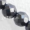 Non Magnetic Hematite Beads, Round & faceted, black Approx 16 Inch 