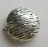 Zinc Alloy Flat Beads, Flat Round, plated, textured lead & nickel free, 10mm, Approx 