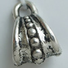 Zinklegierung Stiftöse Perlen, Tropfen, plattiert, keine, frei von Nickel und Blei, 400PCs/Tasche, verkauft von Tasche