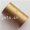 Large Hole Brass Beads, Tube, plated Approx 3mm 