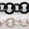 Iron Circle Chain, plated, round link chain 8mm 
