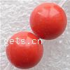 Synthetic Turquoise Beads, Round red, Grade AA Inch 