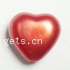 ABS Plastic Pearl Beads, Heart Inch 