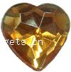 Fashion Acrylic Jewelry Cabochon, Heart, flat back & faceted 8mm 