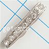 Bridge Rhinestone Spacer, with Zinc Alloy, plated, plating thickness more than 3μm &  & with Mideast rhinestone nickel free Approx 2.5mm 