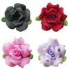 Flower Polymer Clay Beads, layered 20mm Approx 1.5mm [