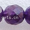 Natural Amethyst Beads, Round, February Birthstone & faceted Inch 