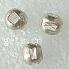 Brass Diamond Cut Beads, Drum, plated, flower cut 4mm Approx 2mm 
