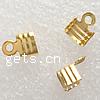 Brass Cord Tips, plated Approx 1mm 