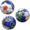Smooth Cloisonne Beads, Round 