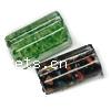 Handmade Lampwork Beads, Rectangle, 23X14X10MM, Sold by PC