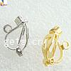 Brass Clip On Earring Finding, plated 