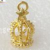 Brass Jewelry Pendants, Crown, plated Approx 3mm 