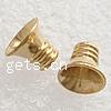 Brass End Cap, Cone, plated 
