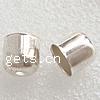 Brass End Cap, Tube, plated 8mm 