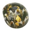 Handmade Lampwork Beads, Flat round, 16x15x9mm, Sold by PC