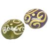 Handmade Lampwork Beads, Flat round, 19X18X10mm, Sold by PC