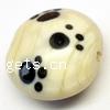 Handmade Lampwork Beads, Flat round, 20x19x11mm, Sold by PC