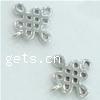 Sterling Silver Charm Connector, 925 Sterling Silver, Chinese Knot, plated 