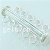 Sterling Silver Slide Lock Clasp, 925 Sterling Silver, Tube Approx 2mm 