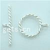 Sterling Silver Toggle Clasp, 925 Sterling Silver, Twist, single-strand 