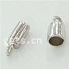 Sterling Silver End Caps, 925 Sterling Silver, Tube, plated 