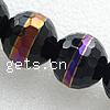 Round Crystal Beads, half-plated, handmade faceted 18mm Inch 