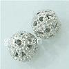Sterling Silver Hollow Beads, 925 Sterling Silver, Round, plated Approx 1.5mm 