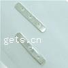 Sterling Silver Spacer Bar, 925 Sterling Silver, plated 