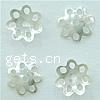 Sterling Silver Bead Caps, 925 Sterling Silver, Flower, plated, hollow Approx 0.58mm 
