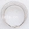 Brass Bracelet Base, plated, mesh chain 12mm Approx 7 Inch 
