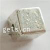 Zinc Alloy Jewelry Beads, Cube, plated 6mm Approx 1mm 