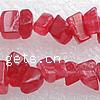 La Lasca De Piedra Preciosa, Piedras preciosas, Fichas, Rojo, 5-12mm, agujero:aproximado 0.6-1mm, longitud:36 Inch, Vendido por Sarta