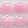 Dyed Jade Beads, Dyed Marble, Flat Oval, pink Approx 1mm Inch 