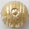 Brass Stardust Beads, Round, plated, flower cut 10mm Approx 2mm 