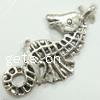 Zinc Alloy Animal Pendants, Seahorse, plated Approx 
