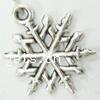 Metal Alloy Jewelry Pendants, Snowflake Approx 
