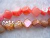 AB Color Shell Beads, Cube, AB color plated Approx 13 Inch 