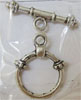 Zinc Alloy Toggle Clasp, Round, textured & single-sided cadmium free Approx 
